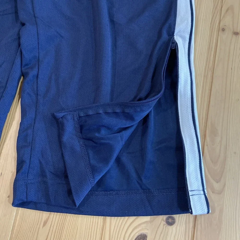 Nike Overtime 273715-010 Basketball Track Pants Blue White Men’s Ankle Zip 2XL